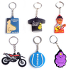OEM Keychain تصنيع 2D شعار مخصص سيليكون المطاط كيرينغ 3D لطيف أنيمي لينة PVC سلاسل المفاتيح