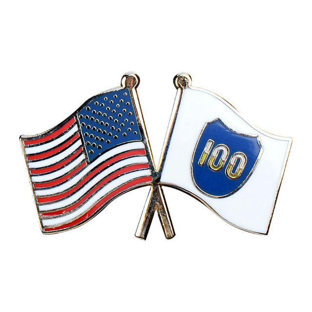 عالية الجودة الذهب تصميم مخصص لينة المينا دبوس العلم طية صدر السترة دبوس