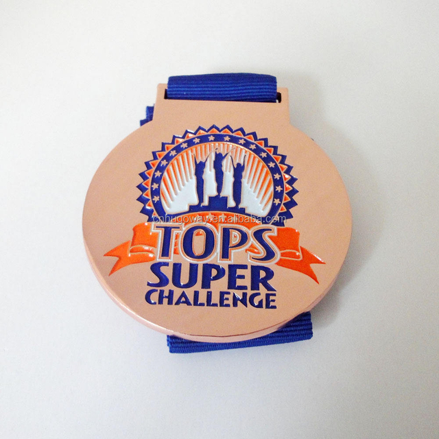 الجملة تصميم مخصص يموت الصب ميدالية ميدالية ذهبية مع الشريط