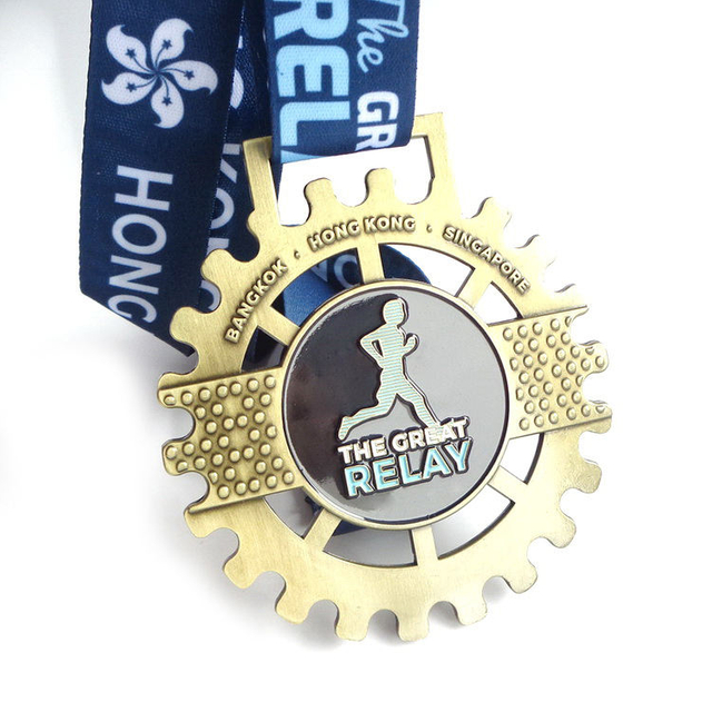 جمع مخصص ميدالية ميدالية مخصصة طريقة واحدة سيلينج روز ميدالية