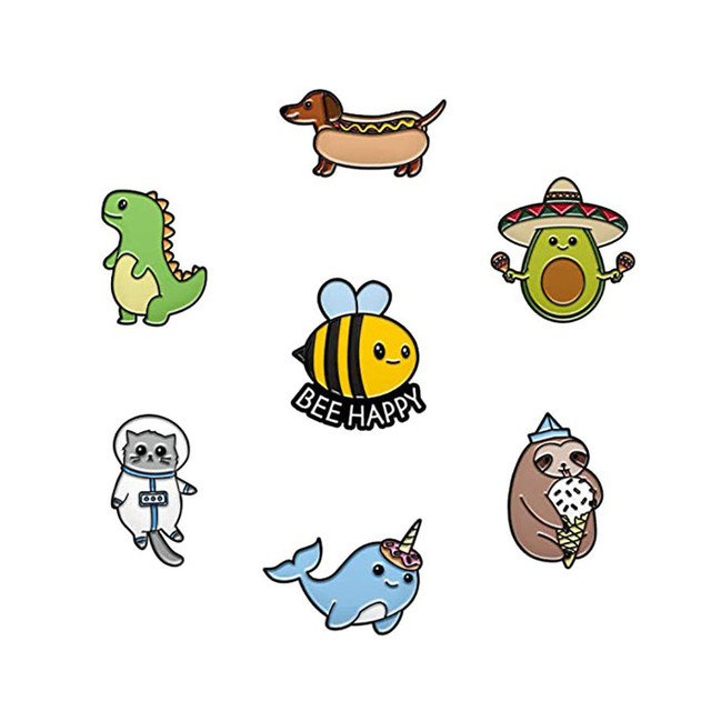 تصنيع المعدات الأصلية مخصص ممرضة دبابيس المينا النحل الطفل سحر التلبيب دبوس