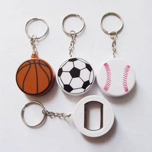 OEM بالجملة مخصص لكرة السلة كرة السلة سلسلة المفاتيح البيسبول