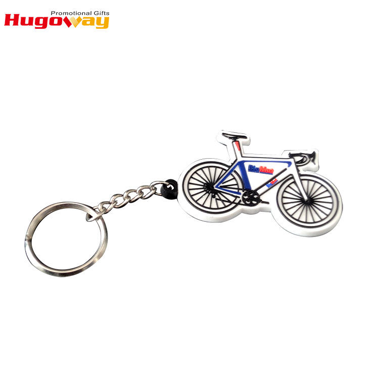 OEM Keychain تصنيع مخصص سيليكون المطاط لطيف شعار Anime Soft PVC Car Keychains