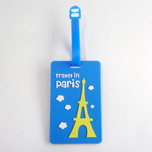 علامة مخصصة لأمتعة السفر Paris Stysle Luggage name مع الشعار الخاص بك