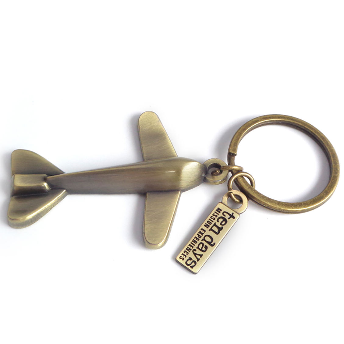 ترويج مخصص للطائرة نموذج تذكاري معدني KeyChain
