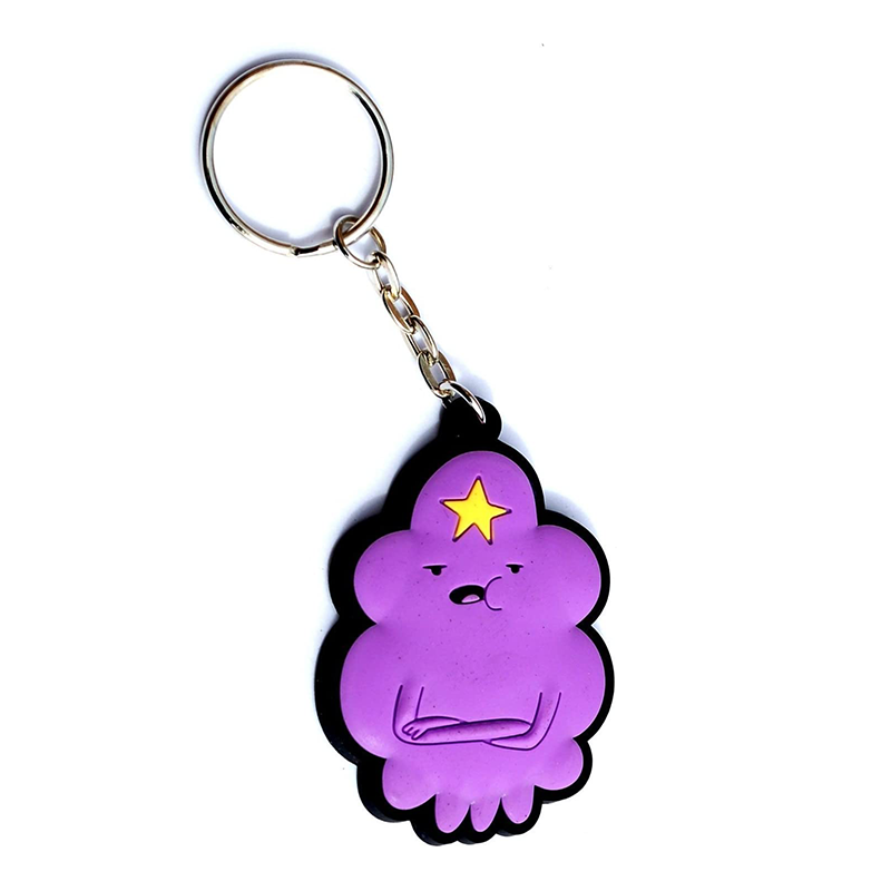OEM Keychain تصنيع 2D شعار مخصص سيليكون المطاط كيرينغ 3D لطيف أنيمي لينة PVC سلاسل المفاتيح