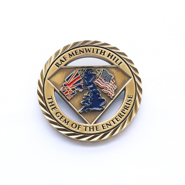 قم بإنشاء قالب عملات معدنية مخصصة عبر الإنترنت ، عملة التحدي الذهبية التذكارية