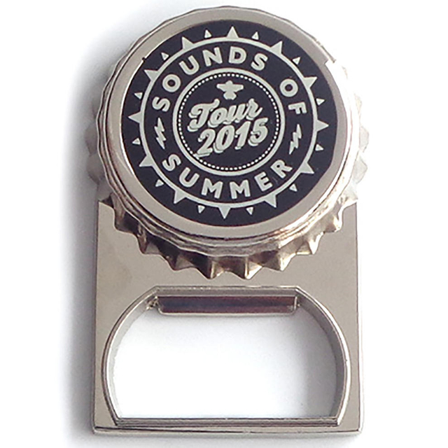 نوعية جيدة مخصصة المحفظة سبائك الزنك فتاحة شكل زجاجة