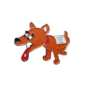 الجملة المينا دبوس مخصص الصلب لينة معطف الكلب دبابيس التلبيب المينا