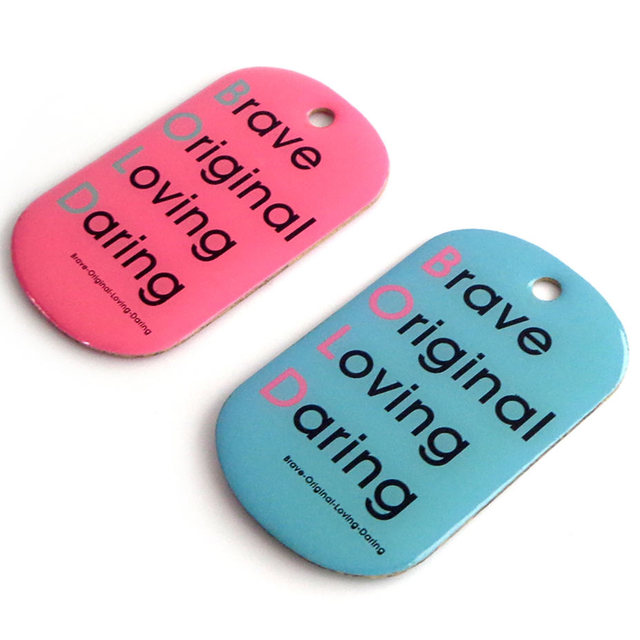 حار بيع عالية الجودة مخصصة رخيصة مخصصة طابعة علامة الكلب المعدنية للناس