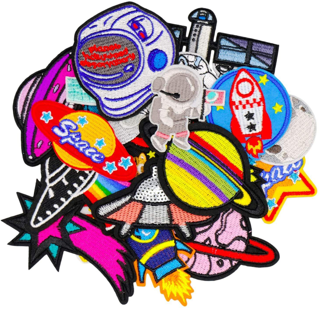 الجملة مخصص المنسوجة الشنيل 3D شعار المطرزة التصحيح الحديد على التطريز خياطة على بقع للملابس